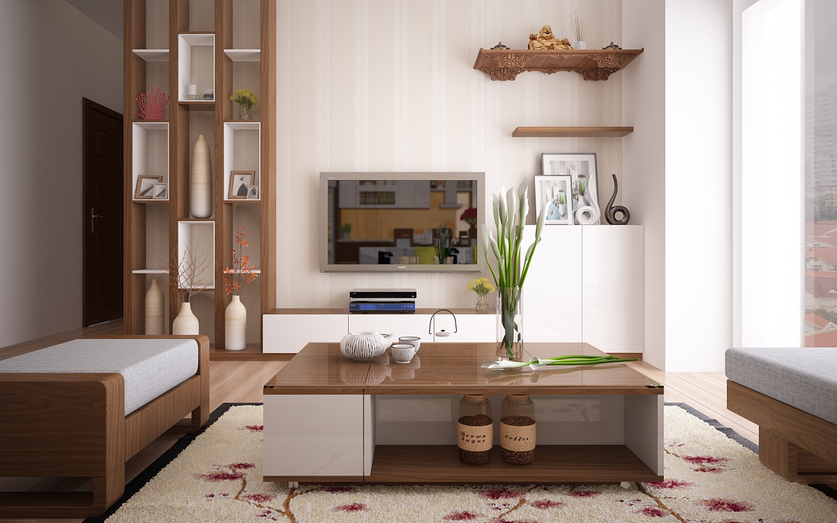 Mẫu thiết kế nội thất phòng khách đẹp đơn giản mới nhất năm 2021