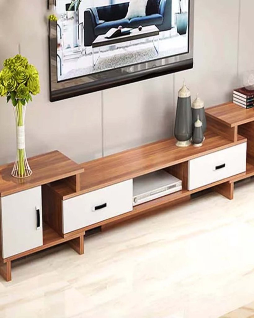 Mẫu kệ tivi hiện đại bằng gỗ đơn giản mà đẹp cho phòng khách