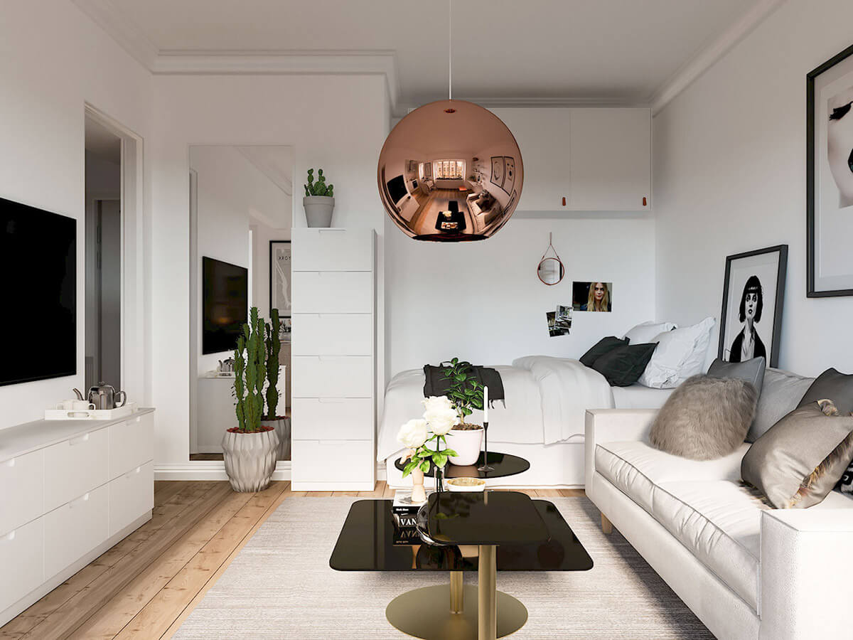 99+ Mẫu thiết kế nội thất chung cư đơn giản mà đẹp 2023