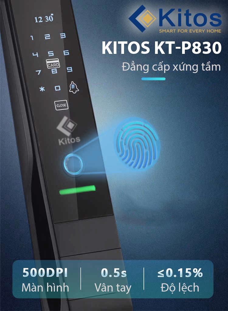 khoá cửa vân tay Kitos KT-P830