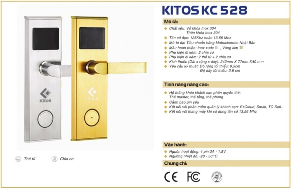 thông số kỹ thuật Kitos KC528