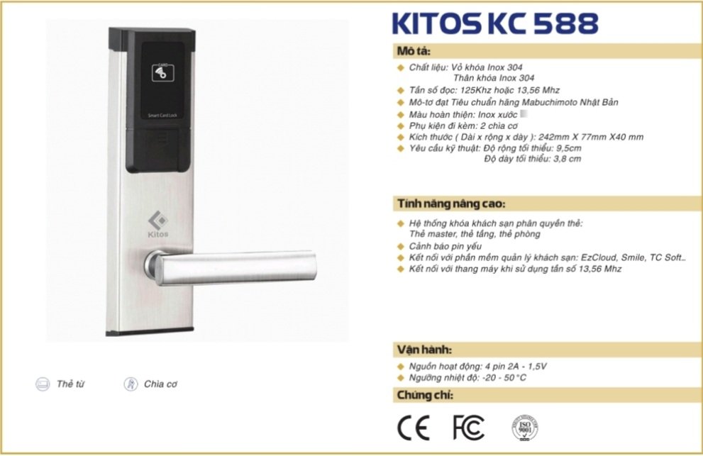 thông số kỹ thuật Kitos KC588