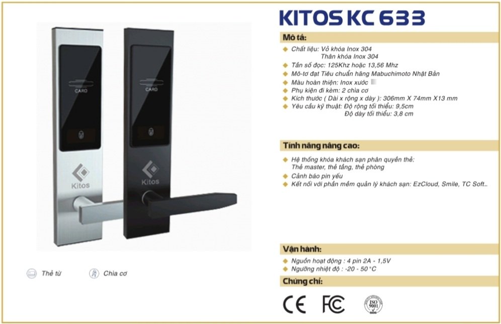 thông số kỹ thuật Kitos KC633