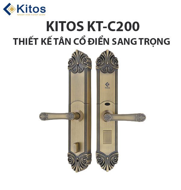Khóa cửa vân tay tân cổ điển Kitos KT-C200